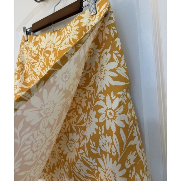 Rip Skirt Womens Medium Hawaiian Wrap Hook Loop Pocket Beach Daisies Cover Up - Picture 3 of 11